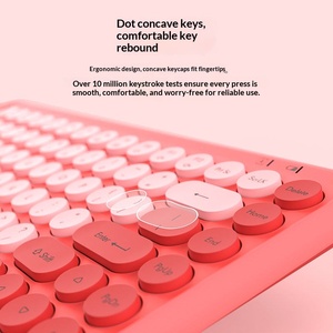 คีย์บอร์ดเกมมิ่ง<span class=keywords><strong>ไร้</strong></span><span class=keywords><strong>สาย</strong></span> Adol รุ่นใหม่ ดีไซน์ตามหลักสรีรศาสตร์ แบบไม่ใช้กลไก 84 ปุ่ม เงียบ สำหรับคอมพิวเตอร์ ไอแพด และแท็บเล็ต ใช้ในสำนักงาน - Product Image 4
