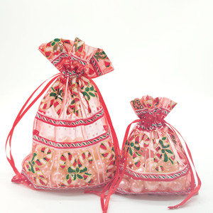 Bolsa de Regalo Navideña de Organza con Cordón, Diseño Profesional Sanas, a Precio de Fábrica - Product Image 3