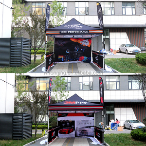 Fábrica personalizable 10X20ft Exposición Patio duradero portátil Refugio solar instantáneo Puestos de mercado de pulgas Estante Tiendas de campaña - Product Image 4