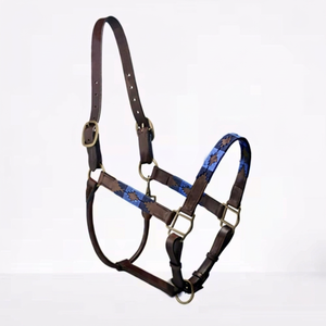 Harnais en cuir de cheval personnalisé de qualité supérieure, collier de tête de cheval réglable avec couleur et taille personnalisées pour l'équitation - Product Image 1