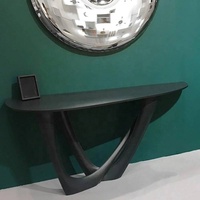 Tables consoles en marbre de style moderne, tables consoles nordiques chères et élégantes pour le couloir avec miroir