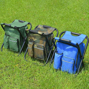 YILU Sac à dos Sac isotherme Chaise Camping <span class=keywords><strong>Chasse</strong></span> <span class=keywords><strong>Pêche</strong></span> Chaise avec poche avant et poche pour bouteille Chaise pliante pour la <span class=keywords><strong>pêche</strong></span> - Product Image 6