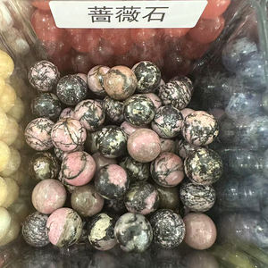 Venta al por mayor de piedra natural de alta calidad, esfera de cuarzo rosa transparente mezclada, bola de cristal de cuarzo artesanal para decoración del hogar, tema de amor - Product Image 4