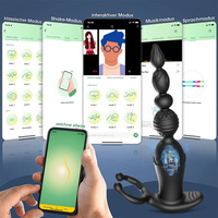 Analkugeln Prostata-Massagegerät Vibrierender Analplug Penisring Vibrator Analstimulator Verzögerter Samenerguss