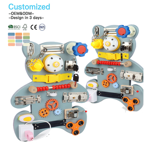 EDULAND OEM ODM CPC CE  Tableau d'activités sensorielles en bois Montessori pour tout-petits et enfants, jouets éducatifs pour enfants - Product Image 2
