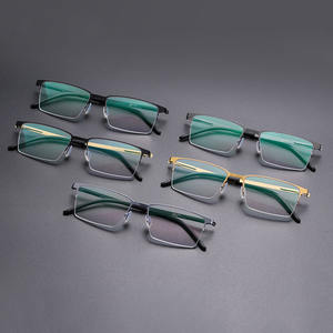 Osicare CHIOE High End Qualidade Spects Óculos De Metal Quadros Ópticos Templos Óculos De Olho Homens Leitura Frames De Vidro De Prescrição - Product Image 2