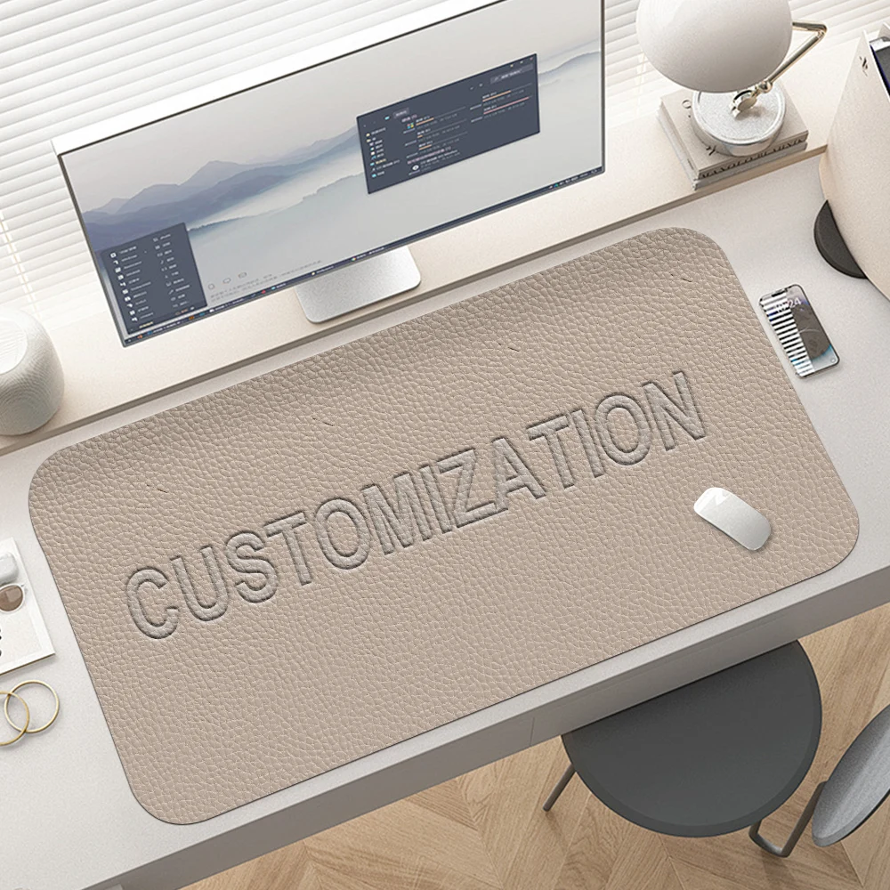 2MM Waterproof Eco-friendly Office Table <strong>Mat</strong> PU PVC Large Mouse Pad Customized LOGO XXL <strong>Desk</strong> <strong>Mat</strong> with <strong>Wireless</strong> <strong>Charging</strong>