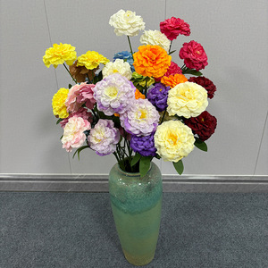 Flores Artificiales de Peonía de 3 Cabezas, Flores de Seda para Decoración de Bodas y Hogar, Ecológicas - Product Image 2