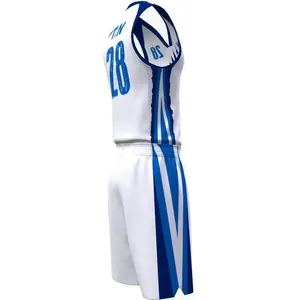 Custom Alta Qualidade OEM Blank Basketball Jersey Equipes Juventude Plain Basketball Wear dos homens