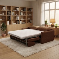 Canapé-lit pliant gris au design moderne, prix de gros, meuble de salon gain de place avec matelas