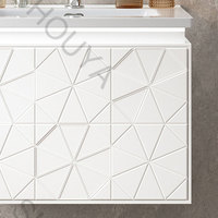 Venta Directa de Fábrica, Mueble de Baño de Pared de Nuevo Diseño con Lavabo de Cerámica y Espejo LED