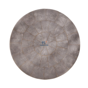 Best Selling Eco-Friendly Antique Mother Pearl Shell Flat <b>Placemats</b> Bohemian Luxury Style Customizable Size Color Handmade - Product Image 4