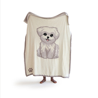 2025 usine chaude en gros OEKO-TEX de haute qualité moins cher beau chien doux chaud 100% Polyester tricoté jeter couverture MD