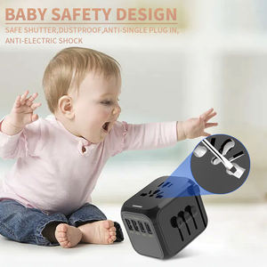 Nuovo arrivo 2 USB e 2 porta elettrica Smart presa <span class=keywords><strong>adattatore</strong></span> da viaggio <span class=keywords><strong>universale</strong></span> con <span class=keywords><strong>adattatore</strong></span> spina UK US AU EU - Product Image 4