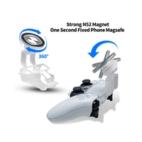 Support magnétique réglable pour manette PS5/PS4, clip de fixation pour téléphone, rotation à 360 degrés, accessoires de jeu