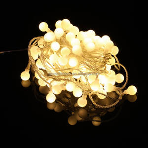 En plein air <span class=keywords><strong>Guirlande</strong></span> Blanc Chaud Imperméable À L'eau 10m 100 led De Noël Arbre Décoratif Fée Lumière Mini LED Globe Chaîne de Boule de Lumière - Product Image 3