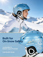 Casque de ski et de snowboard protecteur, coque en PC moulée, norme de sécurité CE ASTM, équipement de neige d'hiver pour enfants et adultes, plusieurs tailles