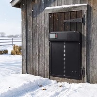 Porte de poulailler automatique intelligente à minuterie, manuelle, en plastique, pour l'élevage de volailles, vente en gros, fourniture d'usine OEM