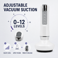 Masseur électrique rechargeable pour thérapie par ventouses, appareil de massage chauffant USB Gua Sha à aspiration sous vide pour la relaxation corporelle
