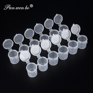 2/3/510/15ml Boîtes de peinture en plastique PP transparent à 6/8 bandes Boîte distributrice de peinture acrylique Boîtes de peinture vides en gros - Product Image 1