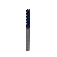 Fraise à queue carrée en carbure D6*25*75L à 65 degrés, fraise de fraisage CNC à 4 dents revêtue pour le traitement des alliages et de l'acier moulé