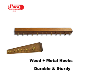 12-móc gỗ treo đồ trang sức tổ chức giá cho Vòng đeo tay và dây chuyền hiển thị kệ - Product Image 4