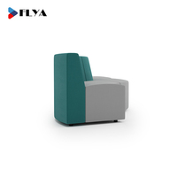 Mobilier de bureau moderne réception couvertures simples canapé modulaire sectionnel canapé pour les espaces publics Coworking espaces ouverts
