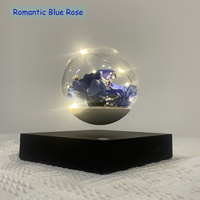 Lampe à fleurs à lévitation magnétique LED, lumière flottante en forme de rose, protection oculaire électrique, contrôle tactile simple E26, design moderne, anniversaire