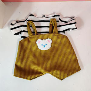 Solo <span class=keywords><strong>Ropa</strong></span> para Muñecas de 30cm y 40cm, <span class=keywords><strong>Ropa</strong></span> para Muñeca de Peluche Lina Bear, Accesorios de <span class=keywords><strong>Ropa</strong></span>, Conjunto de <span class=keywords><strong>Ropa</strong></span>, Conjunto de Pantalones con Tirantes, Camisa Informal, Linda - Product Image 6