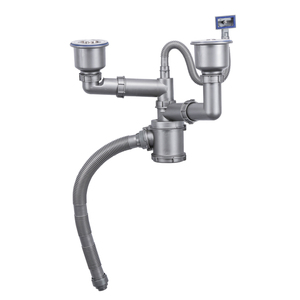 Oushunnuo Fornisce Moderno <span class=keywords><strong>Sifone</strong></span> di Scarico per Lavello da Cucina <span class=keywords><strong>Salvaspazio</strong></span>, Antiparassitario e Antiodore - Product Image 3