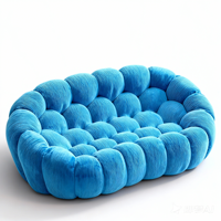 Canapé d'angle convertible moderne avec rembourrage en mousse haute résilience et coutures en nid d'abeille, ottoman, design nordique, ensemble doux pour la peau