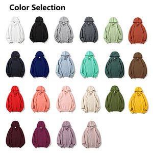 Sweat-shirts à capuche unisexes en coton 100% lourd, entièrement colorés, brodés, écologiques, streetwear, avec logo personnalisé - Product Image 2
