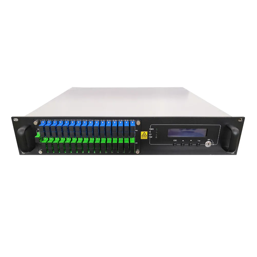 GPON OLT-Netzwerk PON WDM 2U EDFA 32 Ports 21dB 22dB SC/APC CATV WDM EDFA 4/8/16/32 Ports EDFA