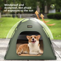 Parasol portable pliable pour animaux de compagnie, lit pour chats avec coussins respirants, meubles d'extérieur toutes saisons
