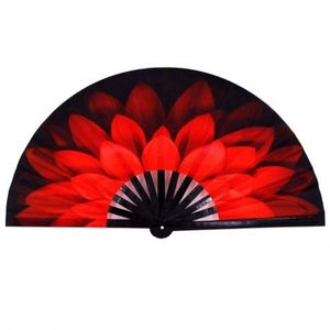 Abanico Plegable de Bambú Grande de 13 Pulgadas con Diseño Nuevo 2024, Estilo Musical Pintado, para Hombres y Mujeres, Ideal para Festivales y Fiestas - Product Image 1