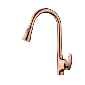 Grifo de Cocina y Baño Moderno Minimalista de Cobre, Monomando, con Caño Extensible Extraíble, Agua Fría/Caliente, Rango de Temperatura de 20-85 °C - Product Image 6