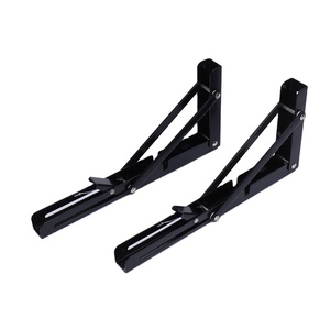 Estante flotante de alta resistencia, soporte de Metal, soporte de ángulo de montaje en pared, soporte ajustable para muebles, estructura triangular, diseño plegable - Product Image 2