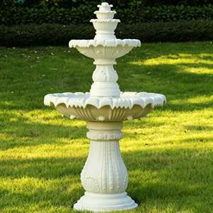 <span class=keywords><strong>Fontaine</strong></span> d'eau de jardin en résine européenne, <span class=keywords><strong>fontaine</strong></span> cascade blanche d'extérieur, sculpture pour jardin de villa, entrée d'hôtel - Product Image 3