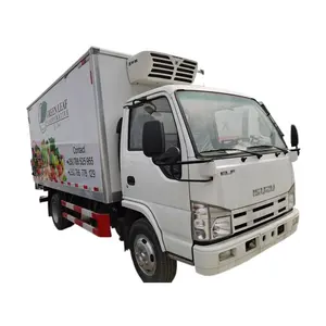 Camión refrigerado de carne, Unidad de congelador de 4x2, 5C a 20C para alimentos refrigerados, camión refrigerado