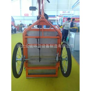 รถสามล้อเก็บขยะแบบแมนนวล Zml 02 สีส้ม โครงเหล็ก แผ่นเหล็ก ปรับแต่งสเปคได้ สำหรับเก็บขยะและขนส่ง - Product Image 4