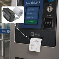 Imprimante thermique intégrée Cashino KP-628E 58 mm 203 dpi pour systèmes de kiosque et de distribution automatique, machines d'impression de tickets