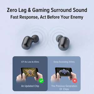 Écouteurs de jeu à faible retard Annulation du bruit d'appel True Wireless GT7 TWS Écouteurs <span class=keywords><strong>Haylou</strong></span> <span class=keywords><strong>GT1</strong></span> <span class=keywords><strong>Pro</strong></span> TWS True Wireless Earbuds avec - Product Image 3
