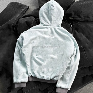 Fabricant de sweats à capuche réversibles personnalisés, vestes de haute qualité, vestes thermiques à double face, à fermeture éclair, pour hommes - Product Image 3