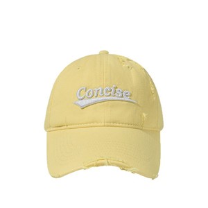 Gorra de béisbol para mujer, amarilla, de lona de algodón, con protección solar, transpirable, estilo coreano, retro, con letras, para primavera y verano - Product Image 1