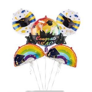 Ballons en aluminium Mylar 40 pouces, <span class=keywords><strong>2022</strong></span> pièces, gros, casquette <span class=keywords><strong>dessin</strong></span> <span class=keywords><strong>animé</strong></span>, saison de diplôme, nouvelle collection - Product Image 1