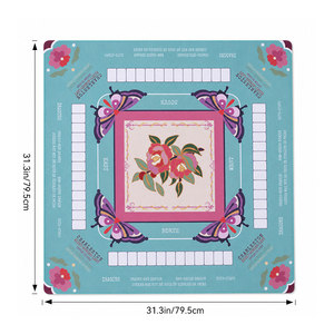 Tappetino da gioco in pelle per Mahjong americano, copertura personalizzata stampata per tavolo da Mahjong, superficie di gioco per Mahjong - Product Image 2