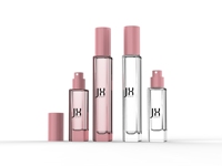 Petit échantillon flacon de parfum rectangulaire carré de 10ml 15ml 20 ml flacon de parfum mini flacon vaporisateur de parfum rose