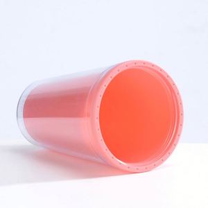 Vente en gros de gobelets en plastique à double paroi de 24 oz avec couvercle multicolore, gobelet personnalisé de couleur pastel avec logo pour cadeaux d'entreprise - Product Image 3