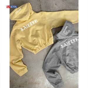 Abbigliamento <span class=keywords><strong>Donna</strong></span> all'Ingrosso, <span class=keywords><strong>Tuta</strong></span> <span class=keywords><strong>Cargo</strong></span> Personalizzata in Cotone, Set di Alta Qualità con Felpa con Zip e Pantaloni <span class=keywords><strong>Cargo</strong></span> - Product Image 2