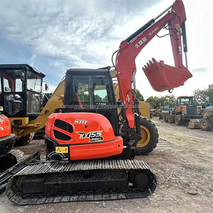 Mini Excavator Secondhand 5ton Operating <b>Weight</b> <b>Small</b> Crawler KX155s High Quality KUBOTA 155 KX155 Used for Sale - Product Image 1